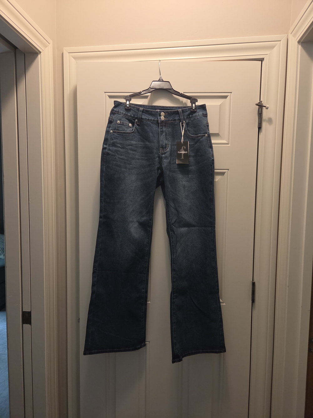 Flamingals Dark Blue Straight-Leg Jeans